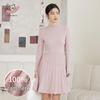 Women's 100% Cashmere Turtleneck Midi Dress