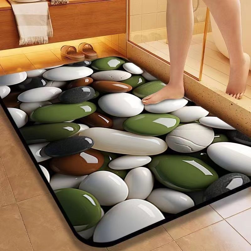 

Коврики для ванной комнаты, впитывающие воду, быстросохнущие коврики для ног, впитывающие воду, коврики для туалета, коврики для входа в дом 40x60cm