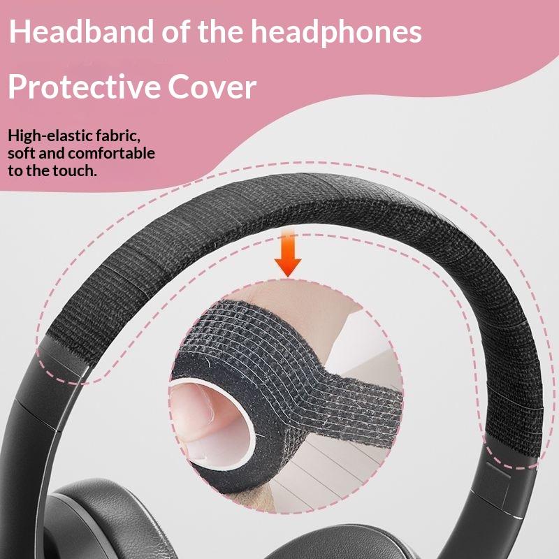1Pcs Tearable Headphone Headband Protector Tape, Anti-Aging Peeling Repair Strip For Over-Ear Headsets, Durable Material