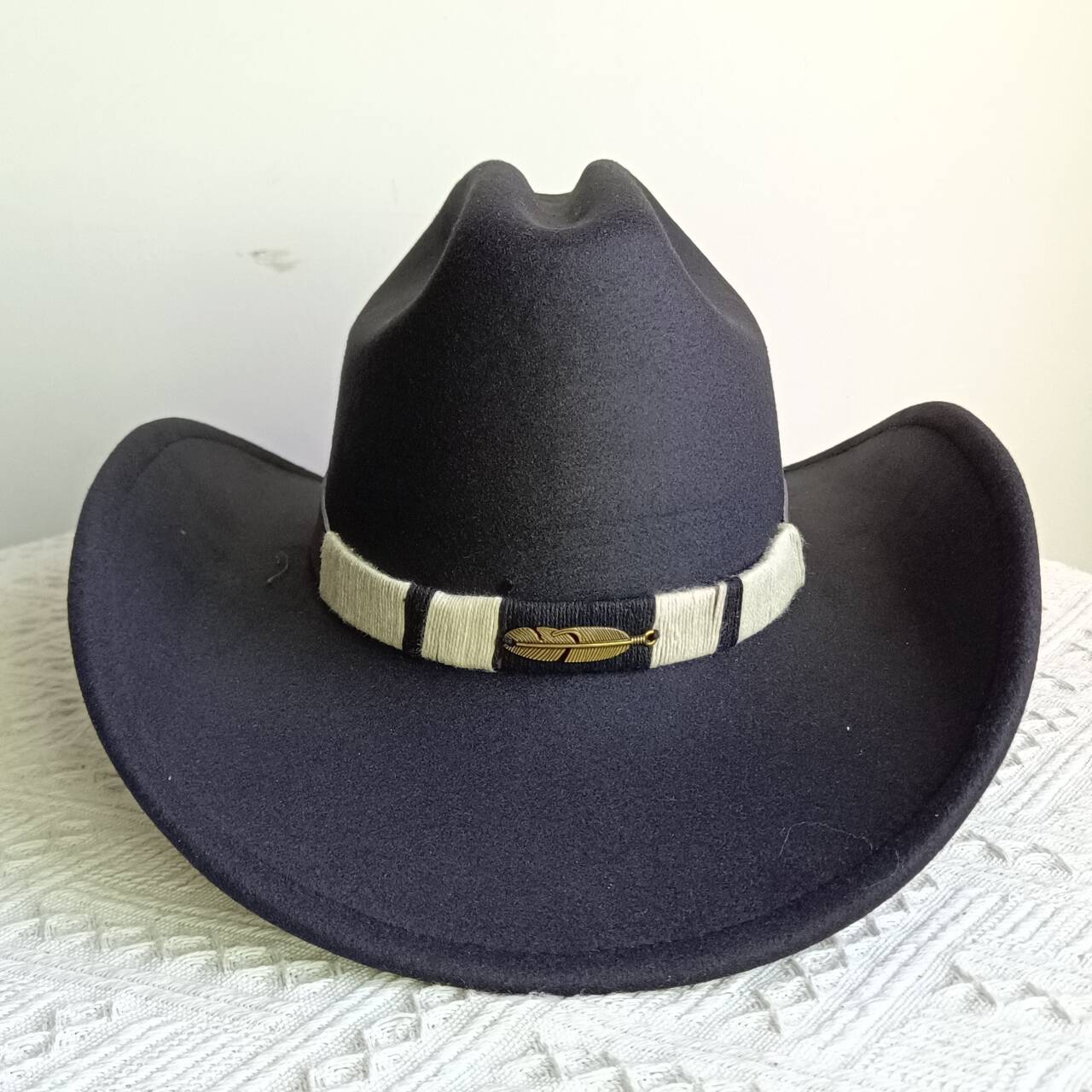 

Double concave cowboy fedora western cowboy hat wide brim riding hat cowboy hat rancher hatsombrero vaquero M56-58CM