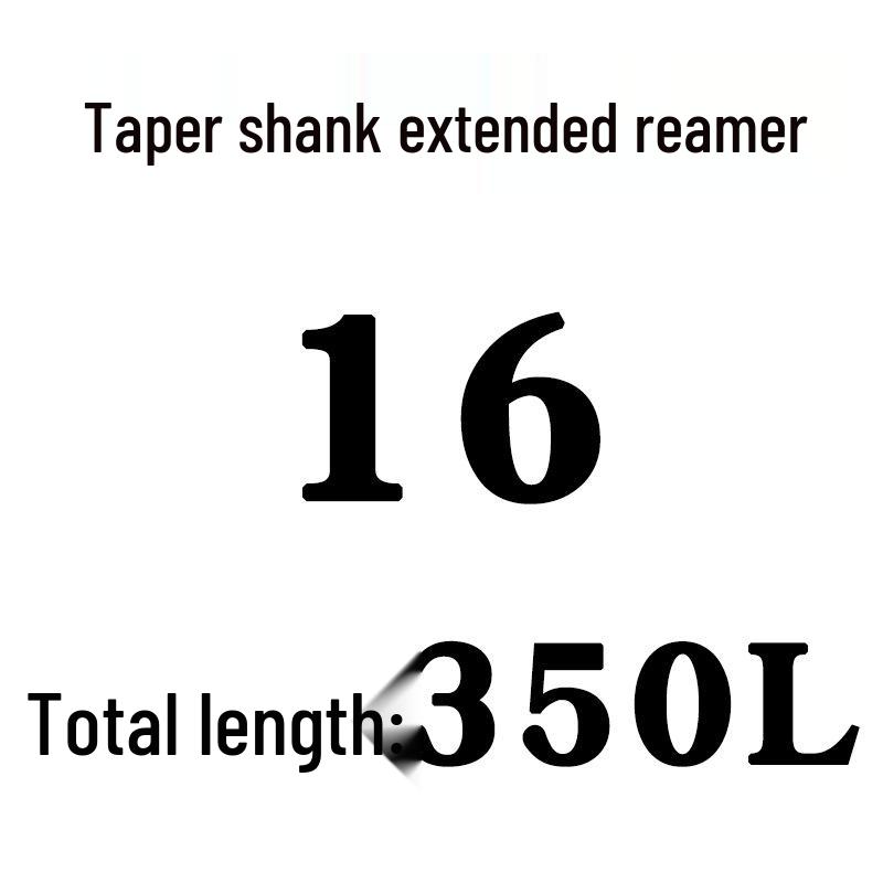 Extra Long High-Speed Steel Taper Shank Machine Reamer for Deep Holes, Sizes 16, 18, 20, 22, 24, 25, 30, 40