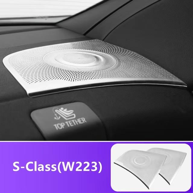 Suitable for Mercedes-Benz S-Class W223 Door A-pillar Audio Speaker Decorative Cover Interior Protective Sticker Shape