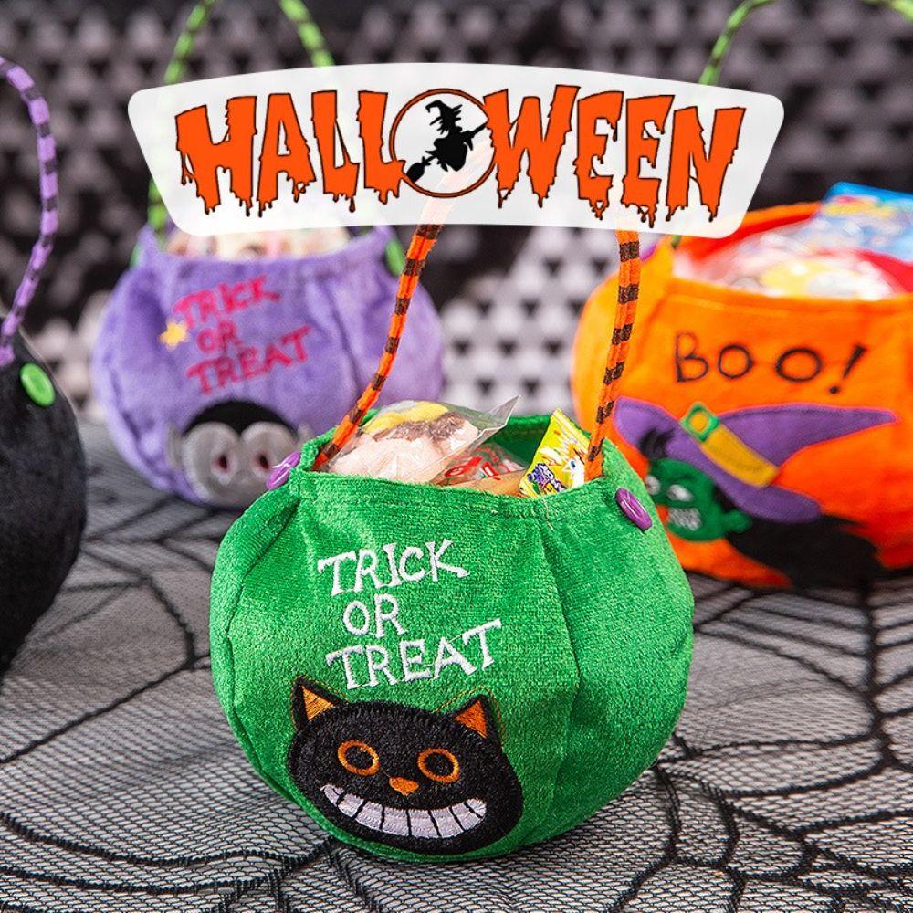 Dětská čarodějnická elfí dýňová kabelka dárková taška halloweenská taška na sladkosti koleda