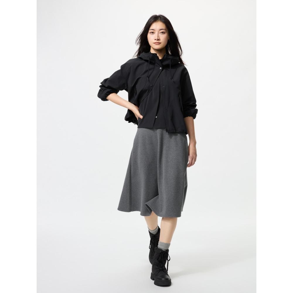 Uniqlo Brushed Jersey Midi Flare Skirt