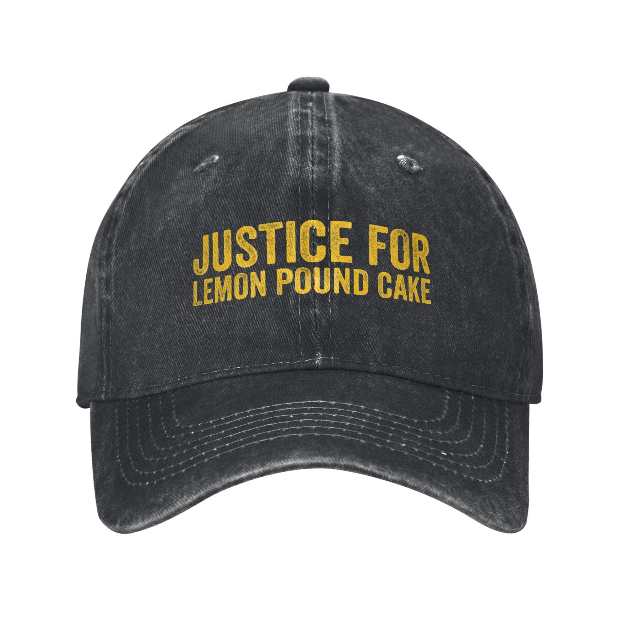 AfroUnisex Justice for Lemon Pound Cake Baseball Cap Merch For Unisex Adjustable Trucker Hat One Size
