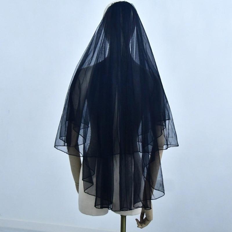 Bridal Veil for Bachelorette Party Sheer Veil for Wedding Headpiece Wedding Veil Head Covering White