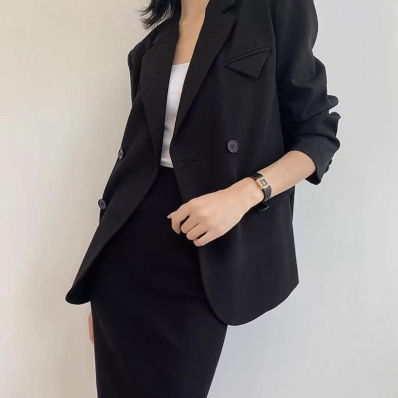 Temperament White Suit Jacket Loose Casual Cardigan Solid Color Top