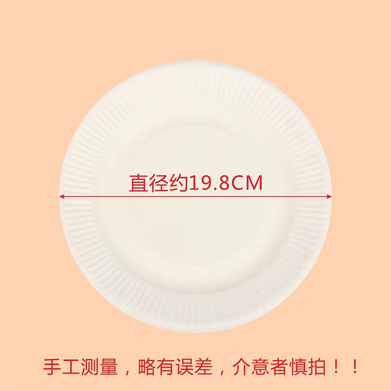 Disposable White Paper Plates