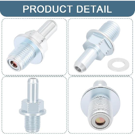 PCV Valve, Automobile Crankcase Ventilation Valves, Positive Crankcase Ventilation Replacement with Washer Compatible with Honda CRV Accord Civic