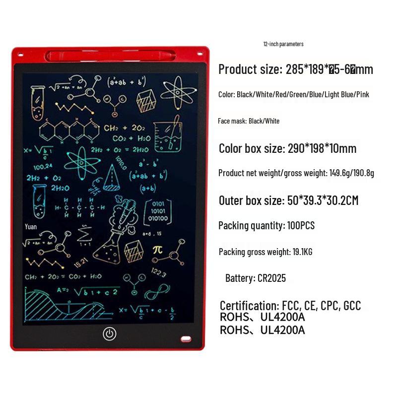 LCD Kids' Erasable Doodle & Drawing Board