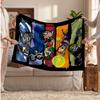 Teen Titans Printed Flannel Blanket, Skin Friendly Warm Throw for Indoor Couch Bed Daily Use