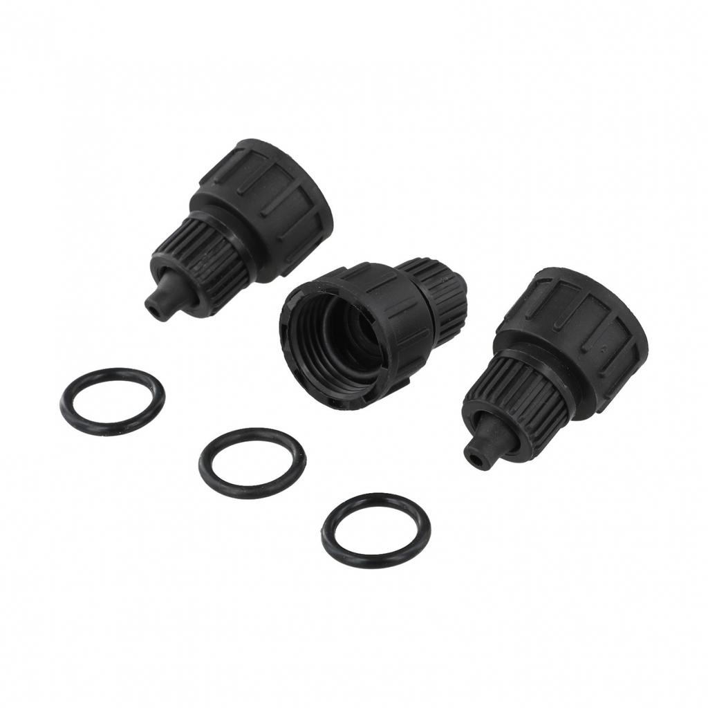 3 Pack Hose Adapter for Drip Irrigation Tubing Locking Technology Reusable