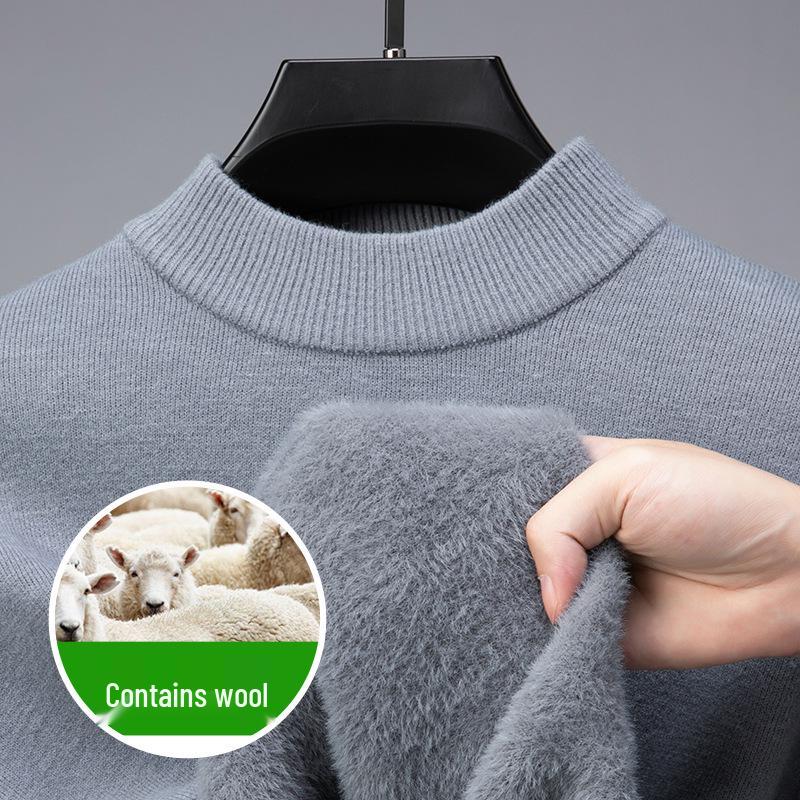 Men's Luxe Wool Half-High Collar Sweater 2024 - Autumn/Winter Collection