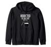 Funny Addicted To The Pot Coffee Barista Zip Hoodie