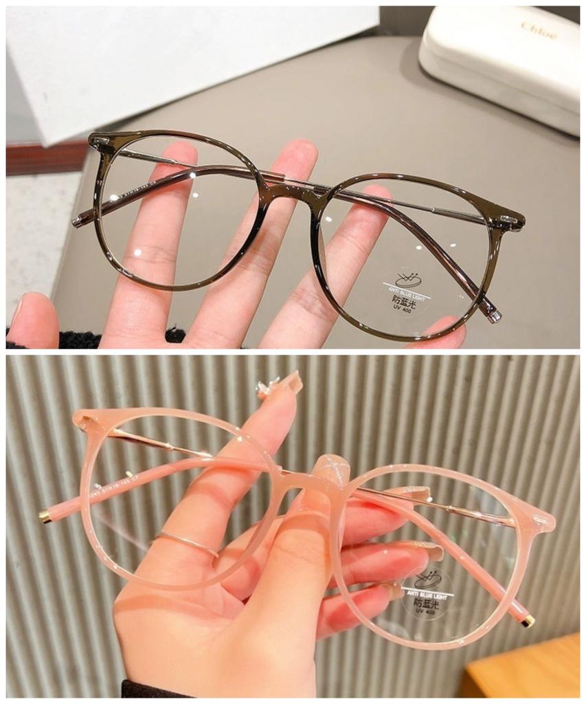 Ultra Light TR90 Square Anti Blue Light Glasses for Women Men Korean Version Trendy Anti Radiation Eyeglasses