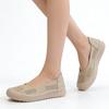 Genuine Leather Women Loafers Slip On Flats Cowhide Comfortable Soft Casual Shoes Daily Wear Black Beige Yellow Plus Size 41