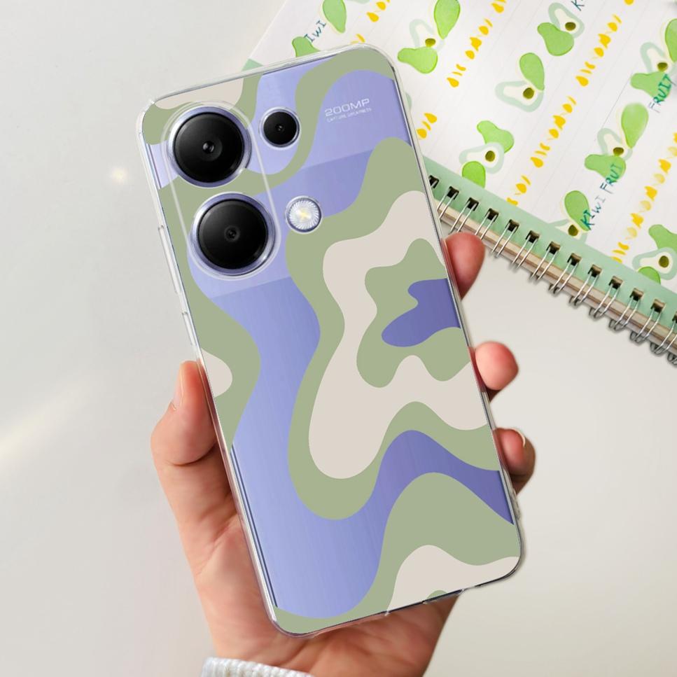 For Xiaomi Redmi Note 13 Pro 4G Case Beautiful butterfly flower TPU Soft Silicone Cover For Xiaomi Poco M6 Pro Bumper Phone Case