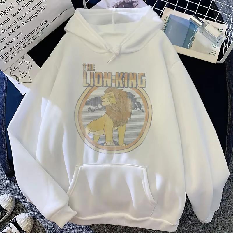 Hakuna Matata Funny Cartoon Simba Cute Anime Hoodie Women Harajuku Lion King Kawaii Manga Sweatshirt Graphic Hoodie Men