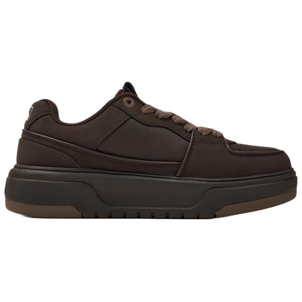 MLB Chunky Liner Synthetic Leather Low top Skateboard Shoes Unisex Brown 3ASXCLN4N-43BRS