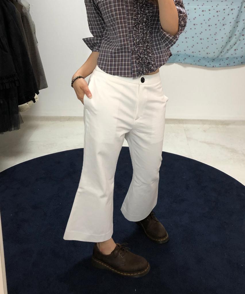 Kikoji Ankle Length Pants Ivory