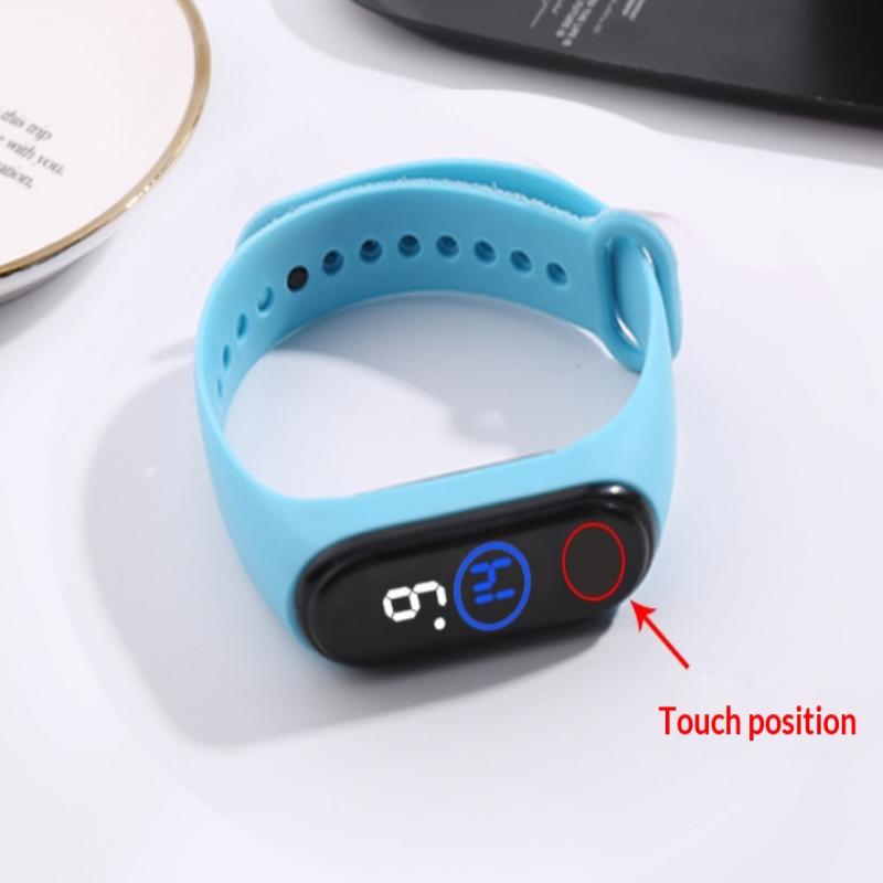 Waterproof Sports Wristband Watch With Led Electronic Casual Trend Touch Screen For Men Women And Students