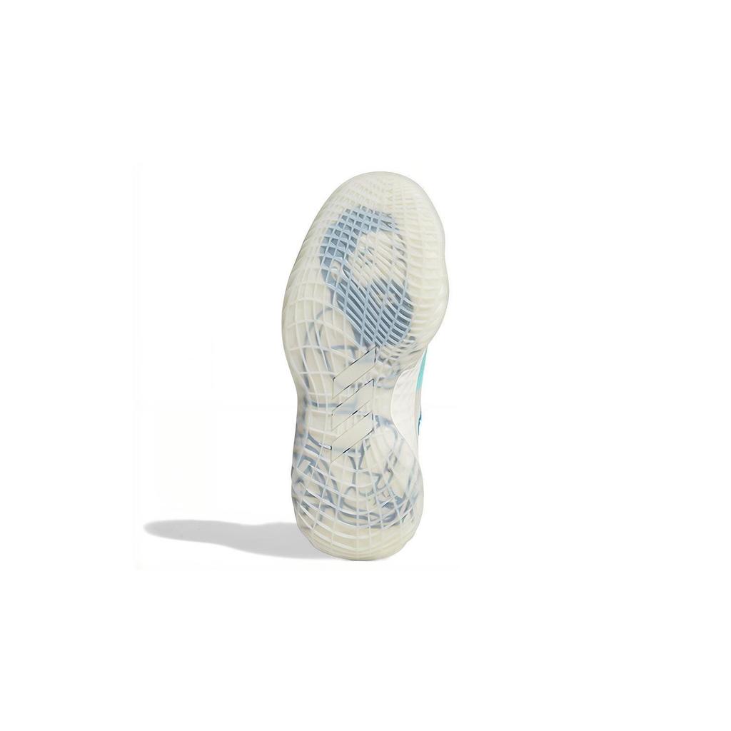 adidas Harden Vol.5 Tessuto Resistente all'Abrasione Scarpe da Pallacanestro Basse per Bambini Bianco Verde Rosso FZ5454