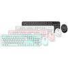 Mofii Sweet 2.4G Wireless Keyboard - Mouse Set: 104 Round Keycaps, Perfect for Office Tasks