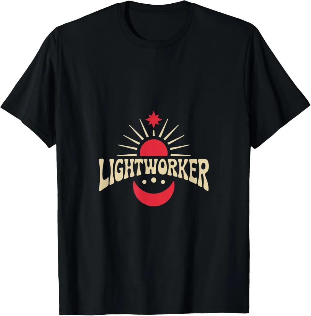 Lightworker Reiki Energy Healing New Age Meditate Yoga TShirt Graphic T Shirts Vintage Clothes Tops Camisas Streetwear