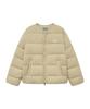 Marith + Franois Girbaud Collarless Lightweight Duck Down Jacket Light Beige