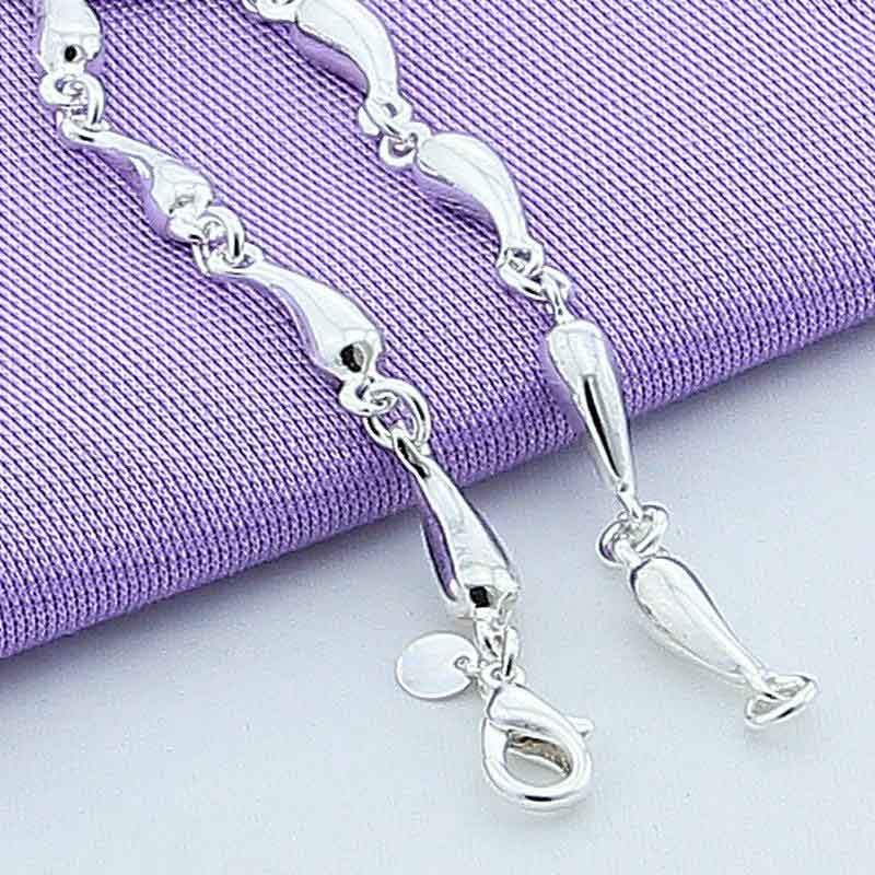 Water Drop Bracelet 925 Sterling Silver Jewelry