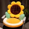 Cute Sunflower Cushion Cartoon Beautiful and Comfortable Semi Closed Backrest Lumbar Support Student Home Office Room Tatami Mat