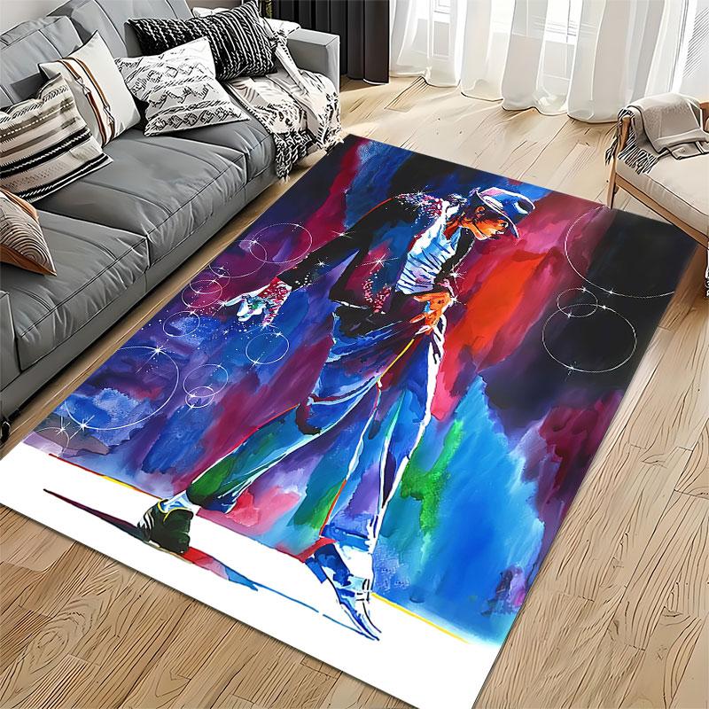 Colorful Dance Silhouette Carpet suitable as a non-slip mat for the living room or bedroom sofa