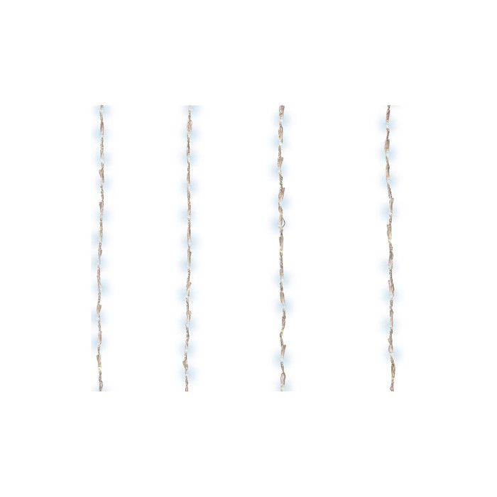 Rideau Led Balcon Usage Extérieur. Blanc Lumière Froide. 2x1m. 220 Leds.