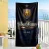 Fc Zenit Saint‑petersburg Customize Text Beach Towel Super Soft & Absorbent Portable for SwimmingBeachCamping Travel Beach AccessoriesGym