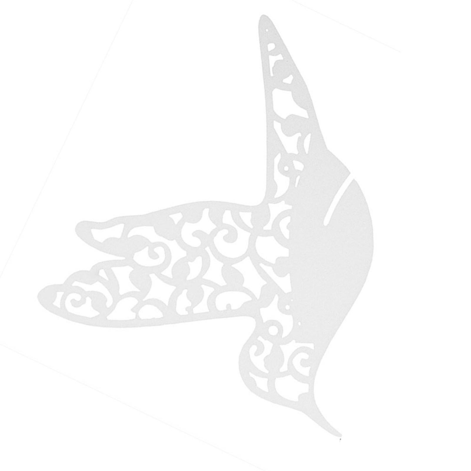 

50 шт. Весільні картки з іменами у формі маленької пташки для прикраси столу з келихами для вина White