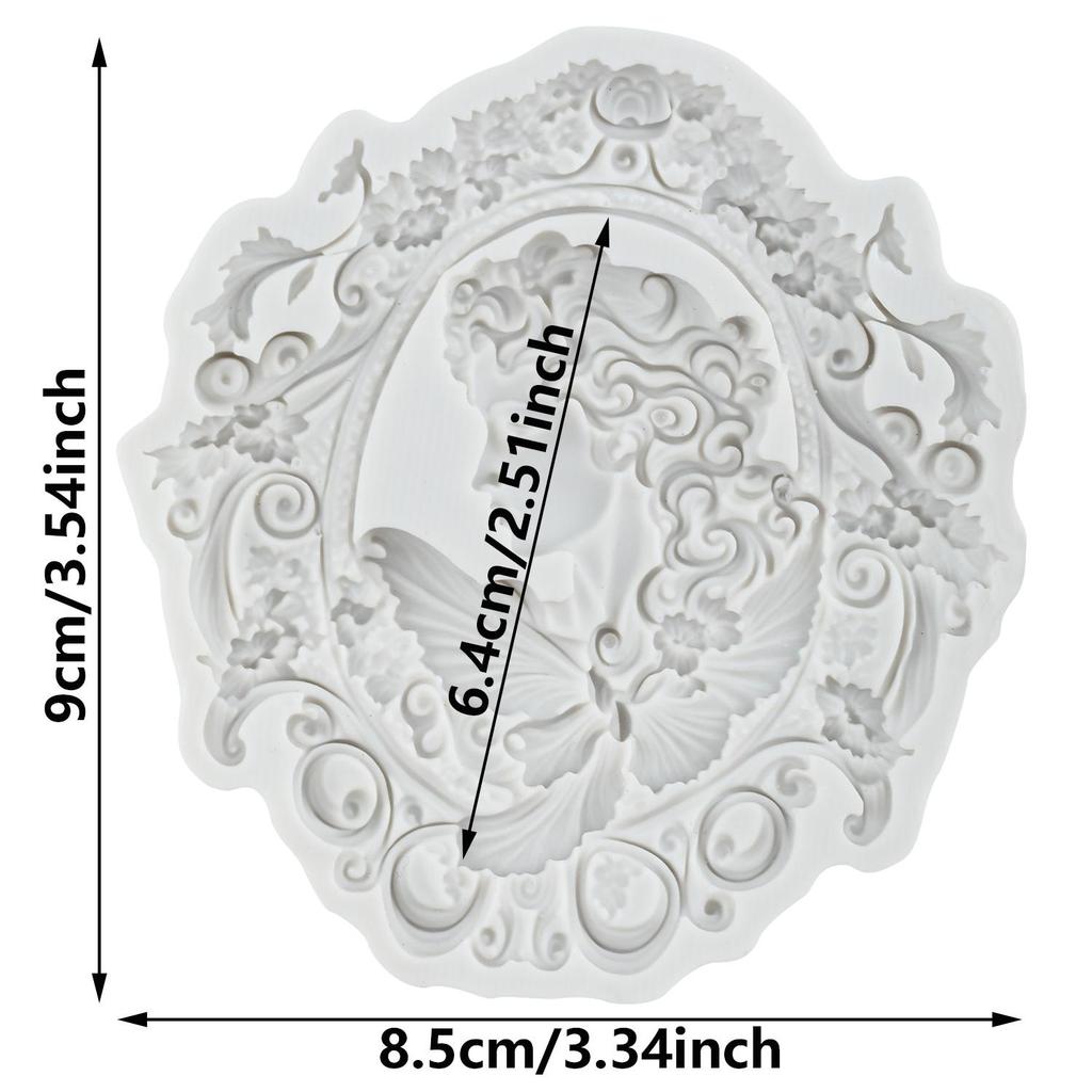 Goddess Silicone Mold Lady Avatar Apple Girl Queen Fondant Molds Cake Decorating Tools Theme Cake Dessert Decorated Chocolate Candy Mold