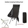 Portable Folding Camping Chair With Headrest Lightweight Tourist Chairs Aluminum Alloy Fishing Chair Outdoor Furniture