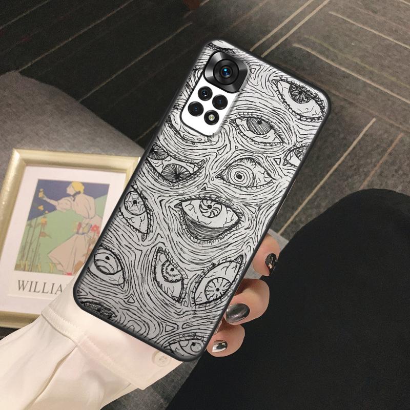 Scary Face Eyes Smiley Funda For Xiaomi Redmi Note 14 Pro 9 10 11 12 13 Pro 10S 11S 12S Redmi 13C 10C 12C 14C Case
