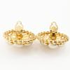 Chanel Earring Vintage Plated Gold/Fake Pearl 54.3g Women Used