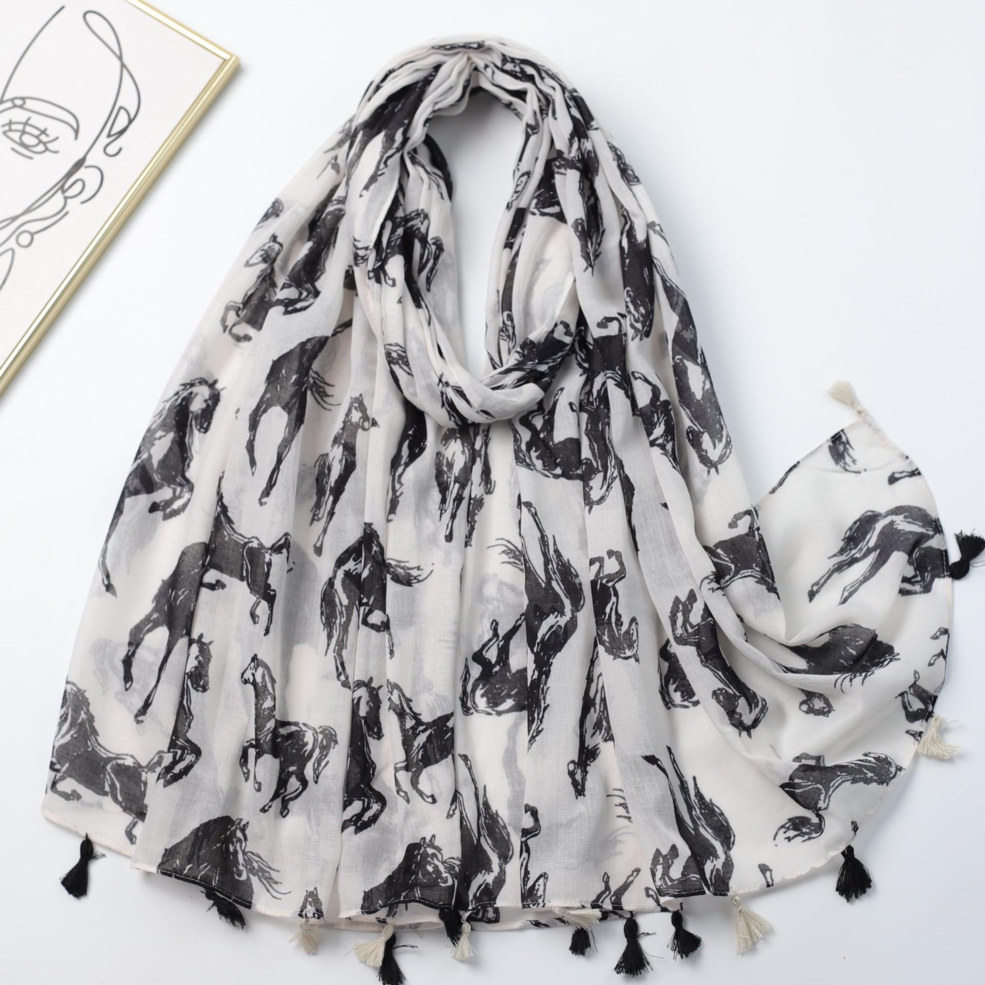 

Маленький Мустанг Бали пряжа печать длинное полотенце заводские продажи путешествия отпуск защита от солнца теплый женский платок