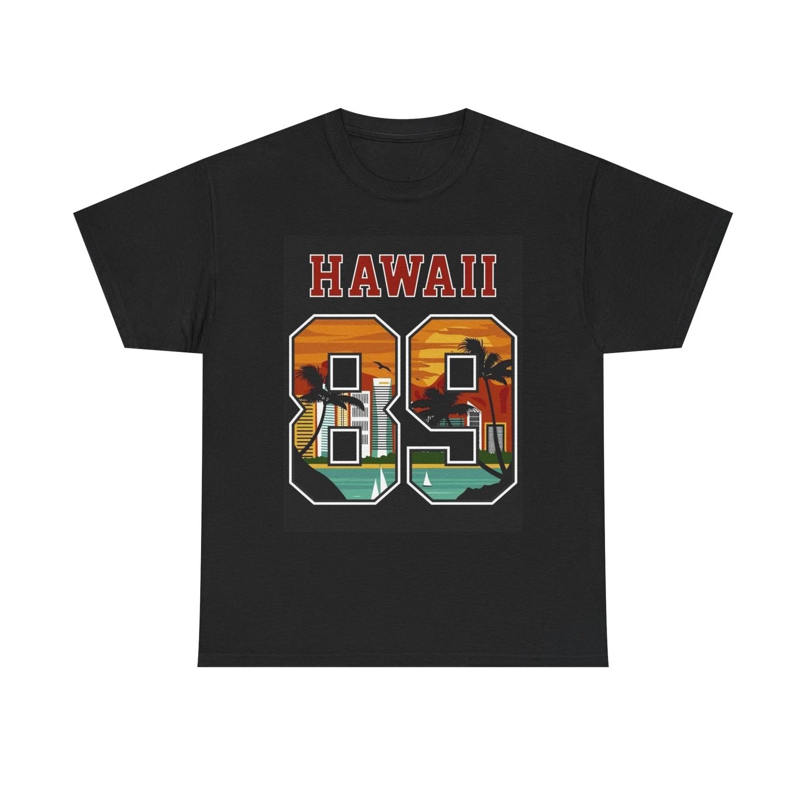 

Hawaii Graphic T Shirt Vintage Vacation Merch Unisex Heavy Cotton Tee 2XL