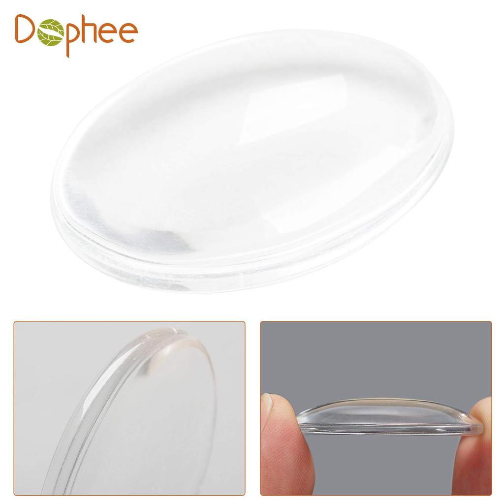 Set mit 25 40x30mm Glascabochons, Runde Glasperlen, Klare Kuppeln, Vergrößerungseffekt, Oval, für DIY Handgemachten Schmuck