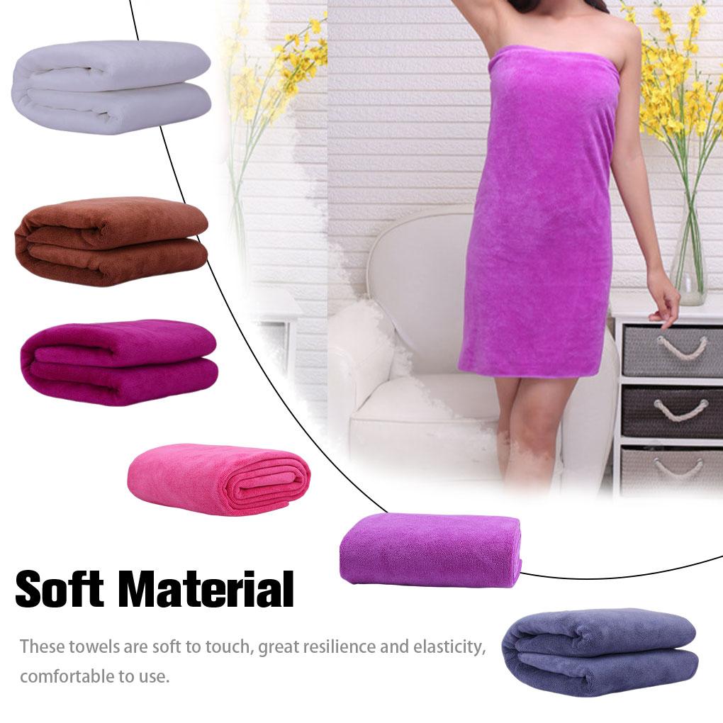 Mikrofiber Banyo Havlusu Su emici Banyo Bezi Spa Spor Duş Makinesi Ev Banyo için Yıkanabilir Yumuşak Lif