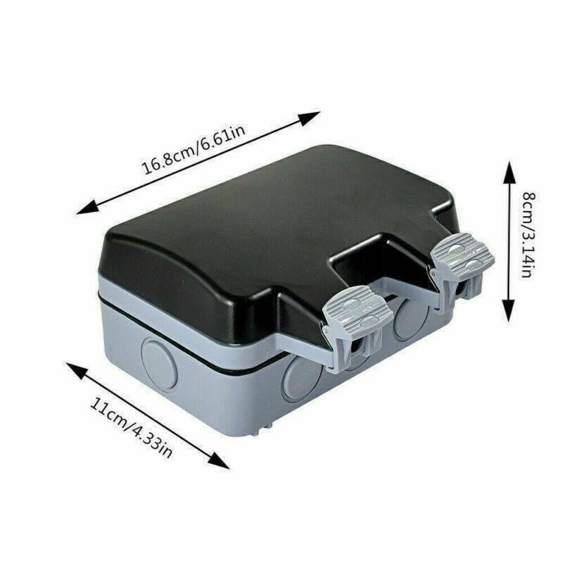 Outdoor Waterproof Socket Outdoor Rainstorm-proof Socket British Standard Anti-leakage Charging Socket German Type