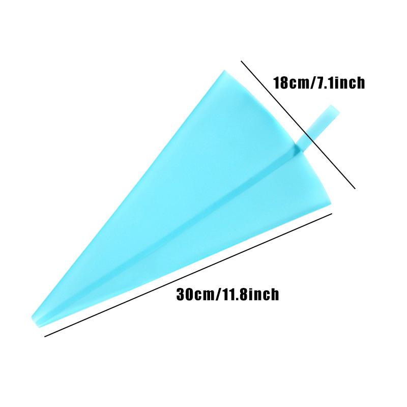 25 cm ~ 40 cm Silikonbeutel Süßigkeiten für Gebäck Eva/Tpu Backzubehör Kuchendekorationswerkzeuge Wiederverwendbare Spritzbeutel Küche Reposteria