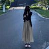 Summer Light Luxury Small Fragrant Style Suspender Dress Women's Spring Summer New Hepburn Style Splicing Niche French Long Skirt
