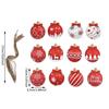 2025 Wooden Christmas Ornaments Hanging Decorations Xmas Ball Pendant DIY Christmas Tree Craft Decor for Home New Year Gifts