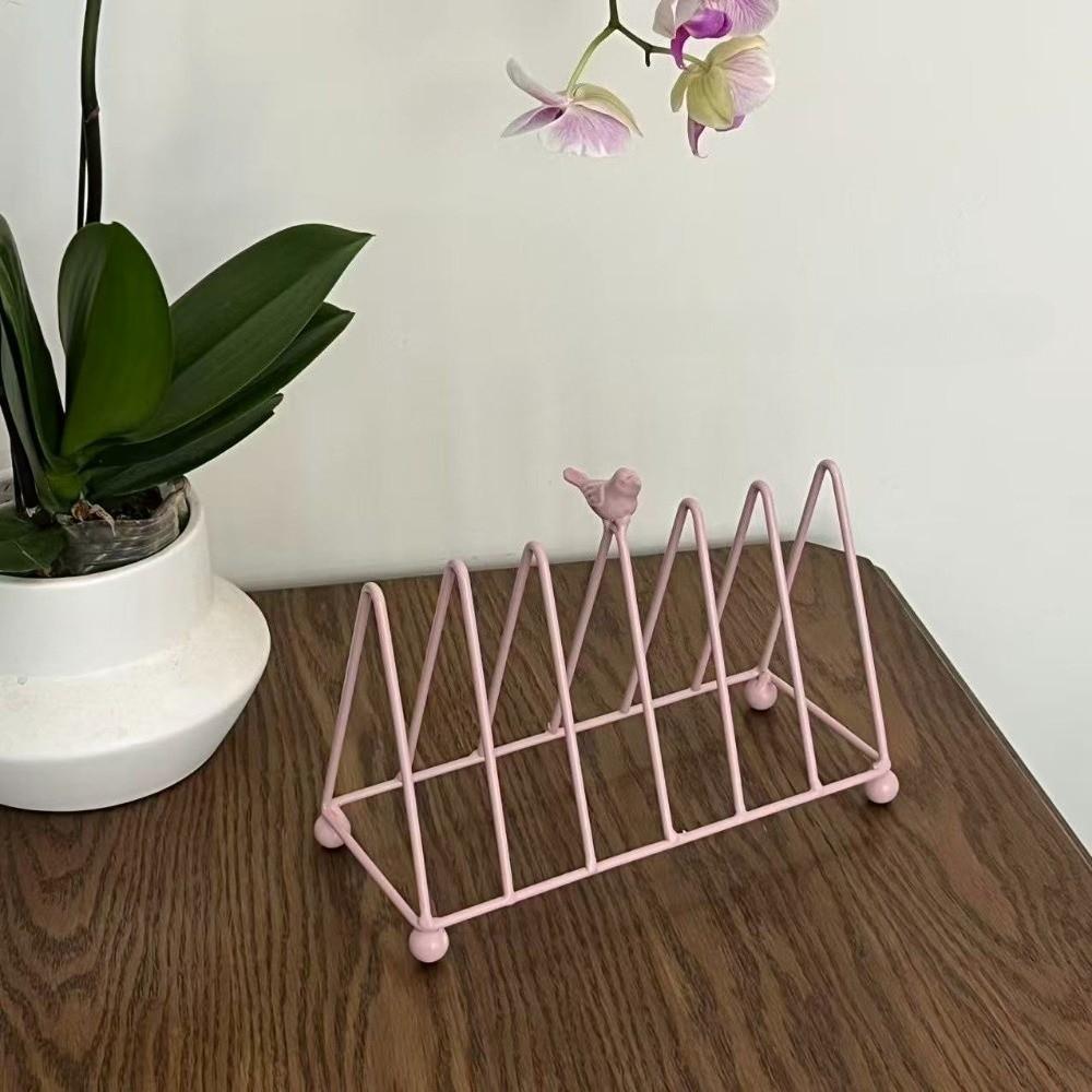 Practical Retro Kitchen Dish Organizer Layered Decorative Metal Dish Rack Bird Design Rust-Resistant Dish Holder Kitchen