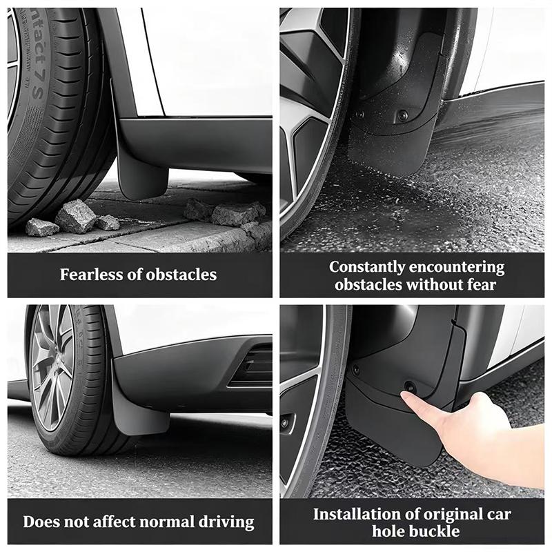 Mud Flaps For Tesla New Model YL 2026 TPE Front Rear Wheel Mud Flaps No Drilling All Weather Anti-Snow Anti-Sand Guard Protector