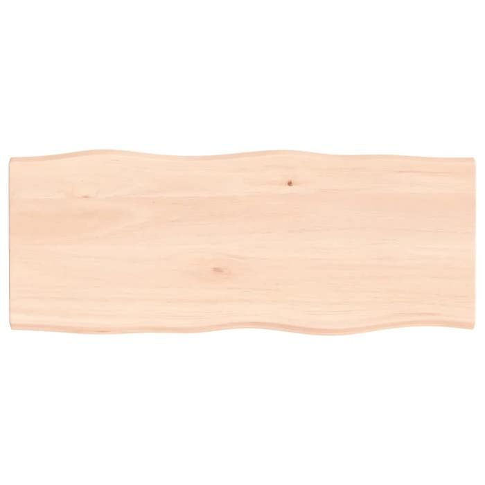 VidaXL Dessus de table bois chêne massif non traité bordure assortie 363881